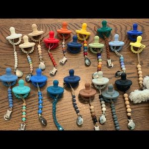 Ryan & Rose pacifiers and clips